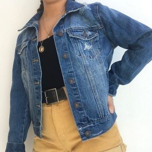 Distressed Denim Jacket